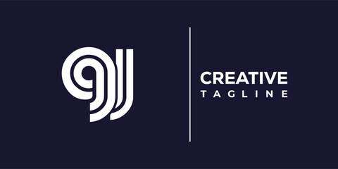 G and J logo design. GJ abstract Letters Logo Monogram. This logo design is the process of creating a visual symbol that represents a brand, company, or individual.