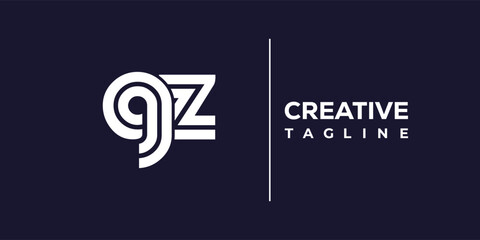 G and Z logo design. GZ abstract Letters Logo Monogram. This logo design is the process of creating a visual symbol that represents a brand, company, or individual.