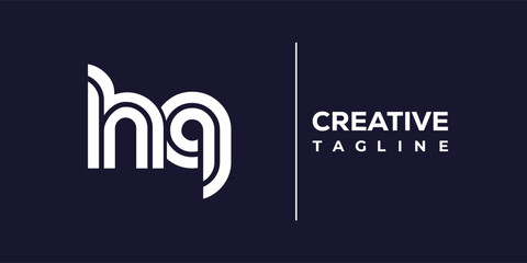 H and Q logo design. HQ abstract Letters Logo Monogram. This logo design is the process of creating a visual symbol that represents a brand, company, or individual.