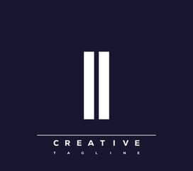 I abstract  minimalist letters Logo Monogram. It is a minimalist logo, this logo is made by a abstract letter