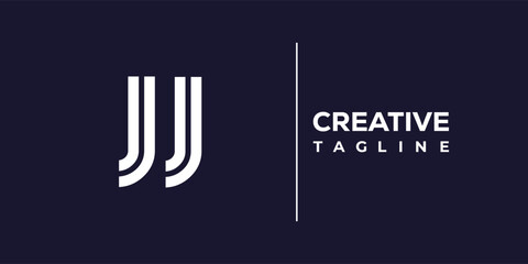 J and J logo design. JJ abstract Letters Logo Monogram. This logo design is the process of creating a visual symbol that represents a brand, company, or individual.