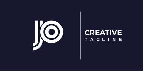 J and O logo design. JO abstract Letters Logo Monogram. This logo design is the process of creating a visual symbol that represents a brand, company, or individual.