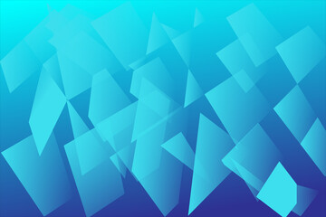 Fototapeta premium Abstract blue polygonal background illustration for your design
