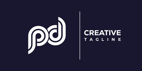 P and D logo design. PD abstract Letters Logo Monogram. This logo design is the process of creating a visual symbol that represents a brand, company, or individual.