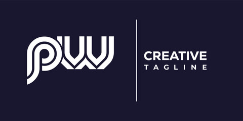 P and W logo design. PW abstract Letters Logo Monogram. This logo design is the process of creating a visual symbol that represents a brand, company, or individual.