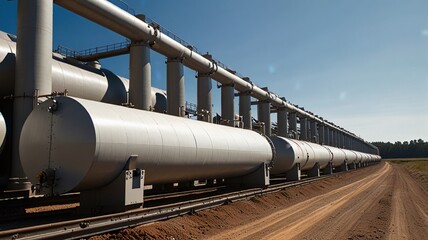 Naklejka premium machinery pipes and valves