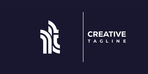 R and T logo design. RT abstract Letters Logo Monogram. This logo design is the process of creating a visual symbol that represents a brand, company, or individual.