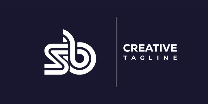S and B logo design. SB abstract Letters Logo Monogram. This logo design is the process of creating a visual symbol that represents a brand, company, or individual.