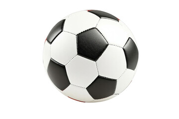 Obraz premium The Black and White Soccer Ball, a Transparent Object for a Sporty Display
