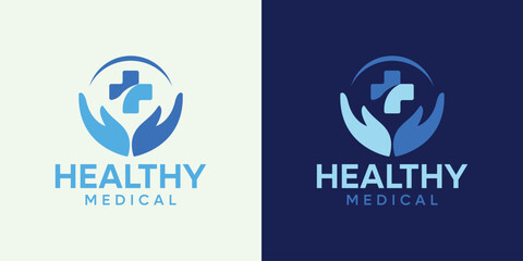 Medicine Caduceus pharmacy hospital clinic cross logo template design