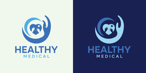 Medicine Caduceus pharmacy hospital clinic cross logo template design