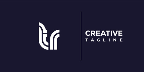 T and R logo design. TR abstract Letters Logo Monogram. This logo design is the process of creating a visual symbol that represents a brand, company, or individual.