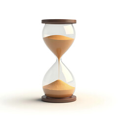 hourglass isolated on white