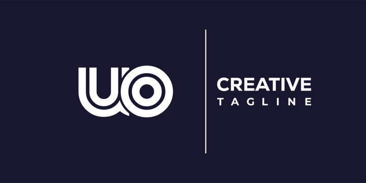 U and O logo design. UO abstract Letters Logo Monogram. This logo design is the process of creating a visual symbol that represents a brand, company, or individual.