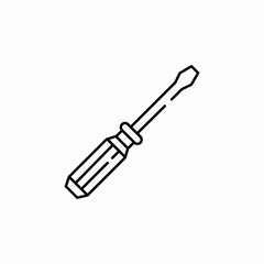 screwdriver tool icon sign vector