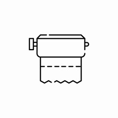 toilet paper icon sign vector