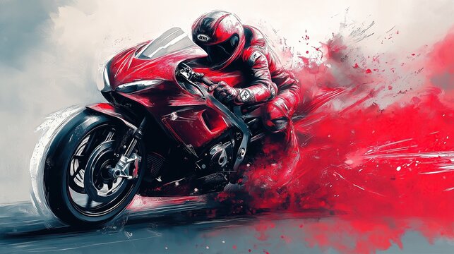 Sport motorcycle abstract background