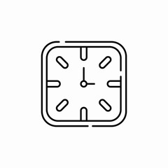 clock watch icon sign vector