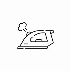 iron laundry icon sign vector