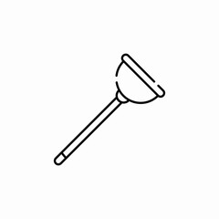 toiler plunger icon sign vector