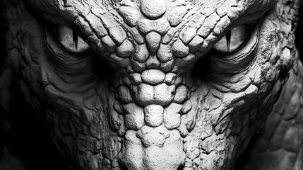 Reptilian face close up portrait - ai illustration also called reptoids, archons, reptiloids, saurians, draconians, or lizard people. Draconian. Illustration