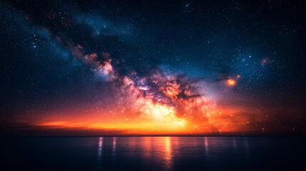 Galaxy night sky