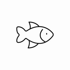 fish sea icon sign vector