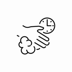 hand wash time icon sign vector