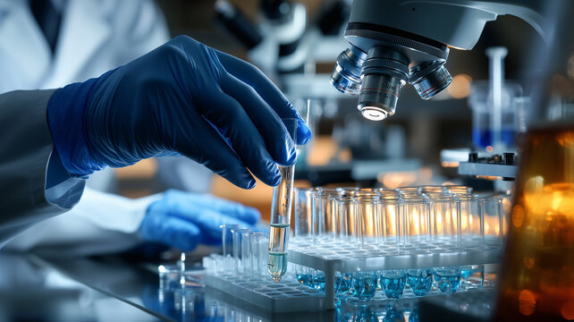 health care researcher working medical science laboratory technology experimental scoop chemistry
 - Powered by Adobe