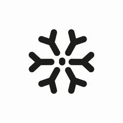 snowflake winter icon sign vector