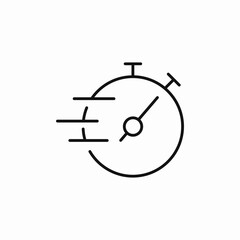 timer stopwatch icon sign vector