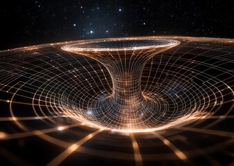 Minkowski spacetime diagram, warped temporal dimensions, gravitational time dilation, theoretical physics visualization