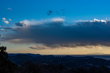 鎌倉2412　建長寺46　十王岩　夕陽