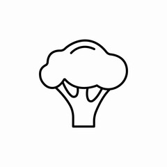 broccoli vegetable icon sign vector