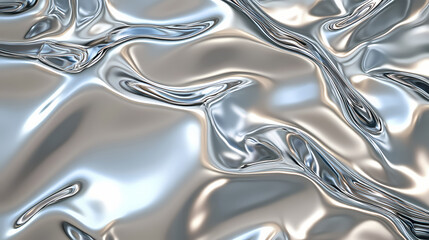 Platinum metallic effect foil with a smooth silver texture and gradient background. Brilliance. Illustration