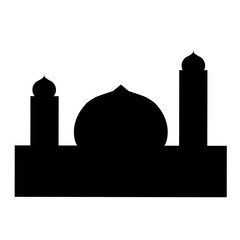 Mosque silhouettes icon 