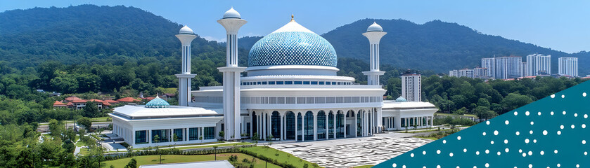 Majestic Mosque Aerial Photo