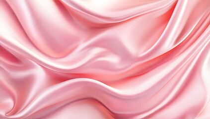 Fototapeta premium Elegant Pink Silk Drapery: A Luxurious Textile Background