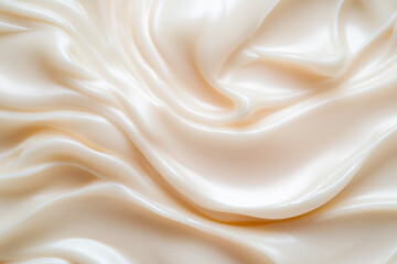 Creamy Off-White Substance with Draped Texture