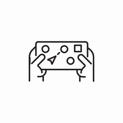phone gaming icon sign vector