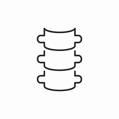 spine backbone icon sign vector