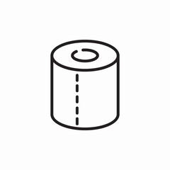 toilet paper icon sign vector