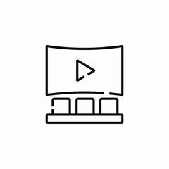 cinema audience icon sign vector