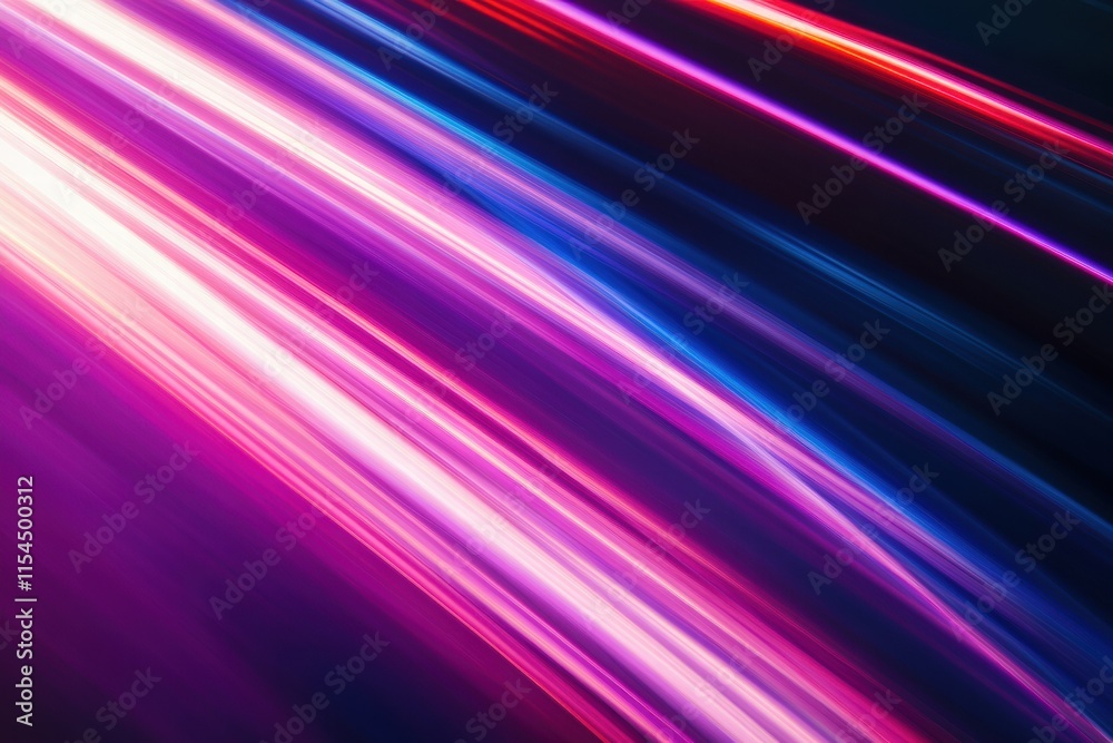 Leinwandbilder Bright colorful light streaks create an abstract background filled with creativity and dynamic energy in vivid hues. Generative AI