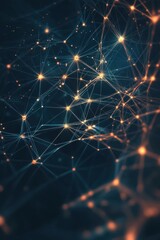 Obraz premium Abstract representation of interconnected nodes and pathways.