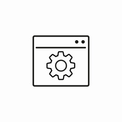 website settings icon sign vector