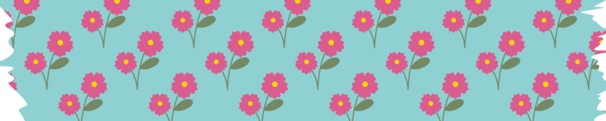 Obraz premium Floral Washi Tape