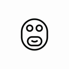 face mask icon sign vector