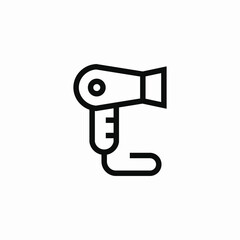 hair dryer icon sign vector