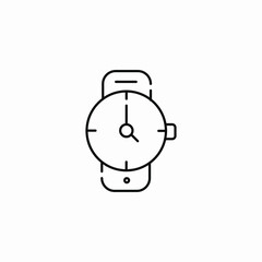 watch clock icon sign vector